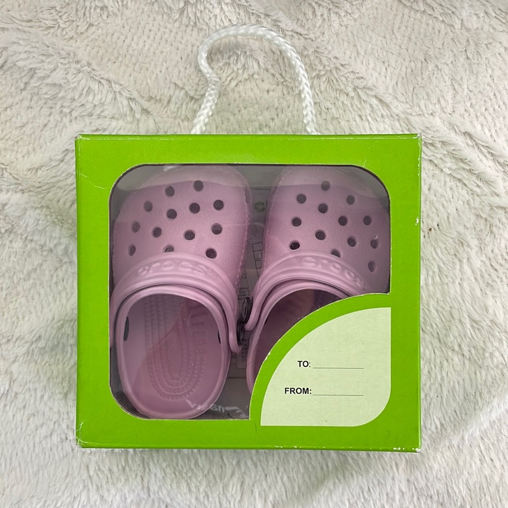 NWT Crocs Baby in Ballerina Pink